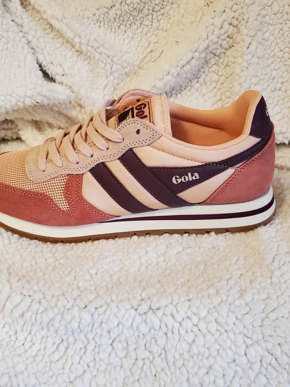 Gola Women's Pink & Plum Runner Sneaker - Picture 3 of 6